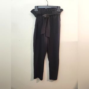 GRACE KARIN Women High Waist Paperbag Pants Cropped Pants